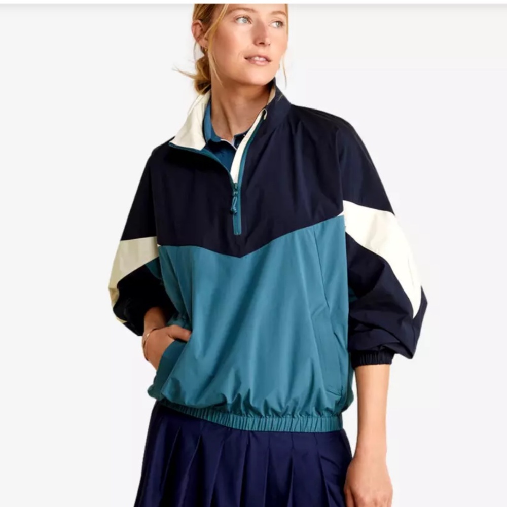 Vineyard Vines Performance Quarter Zip Windbreaker Colorblock Jacket Large L